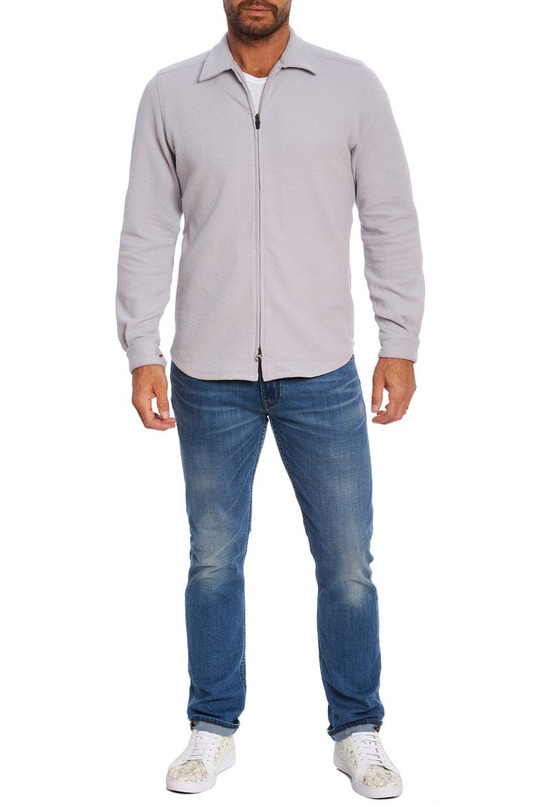 Roebuck Knit Shirt Jacket, Alternate, color, LIGHT GREY