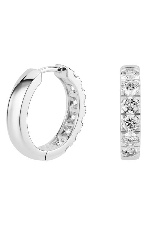 LIGHTBOX LIGHTBOX 1.2-CARAT LAB GROWN DIAMOND HUGGIE HOOP EARRINGS