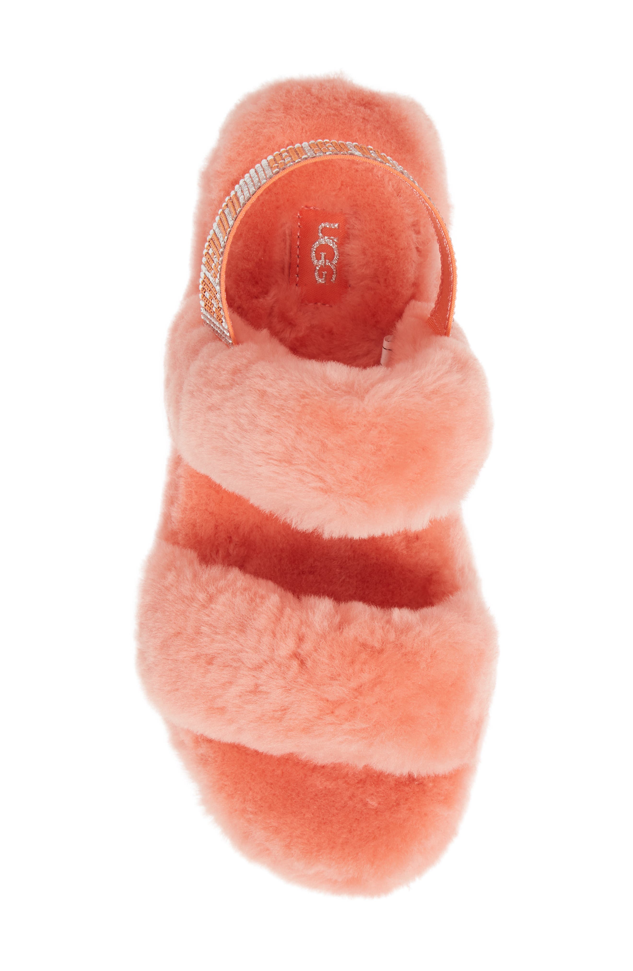 UGG<sup>®</sup> Oh Yeah Bling Genuine Shearling Slingback Sandal, Alternate, color, 