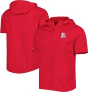 LEVELWEAR Men's Levelwear Red St. Louis Cardinals Recruit Full-Zip Short Sleeve Hoodie