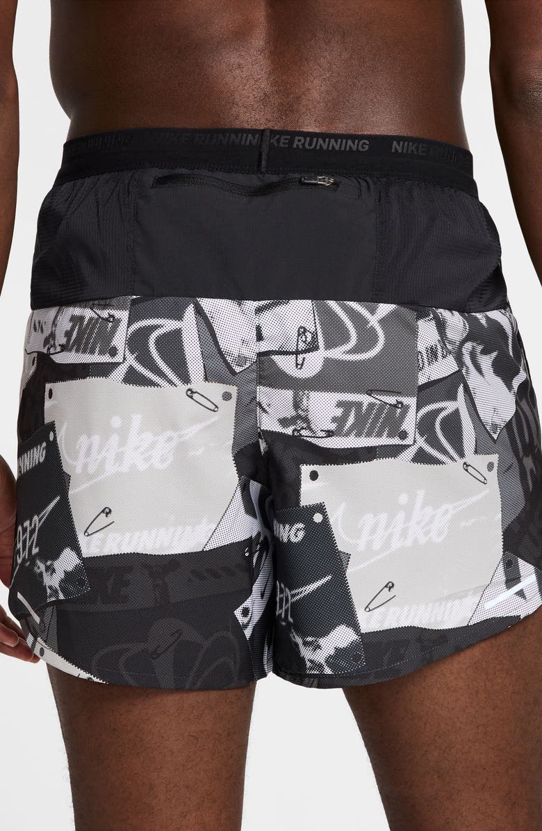 Nike Energy Stride Dri-FIT Running Shorts, Alternate, color, Black/ Reflective Silver