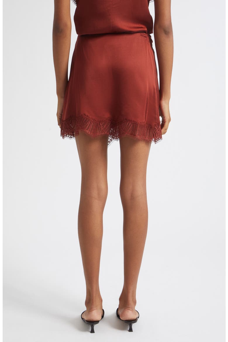 Dion Satin Miniskirt, Alternate, color, SANDALWOOD/ SANDALWOOD