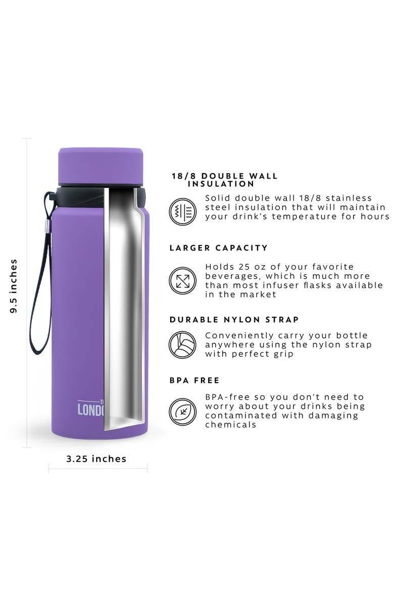 Infuser Bottle 25oz, Alternate, color, Purple