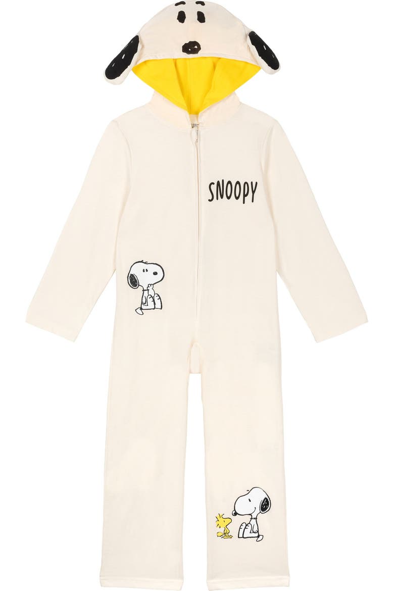 Snoopy Hooded Coverall, Main, color, Snoopy Woodstock Tusk