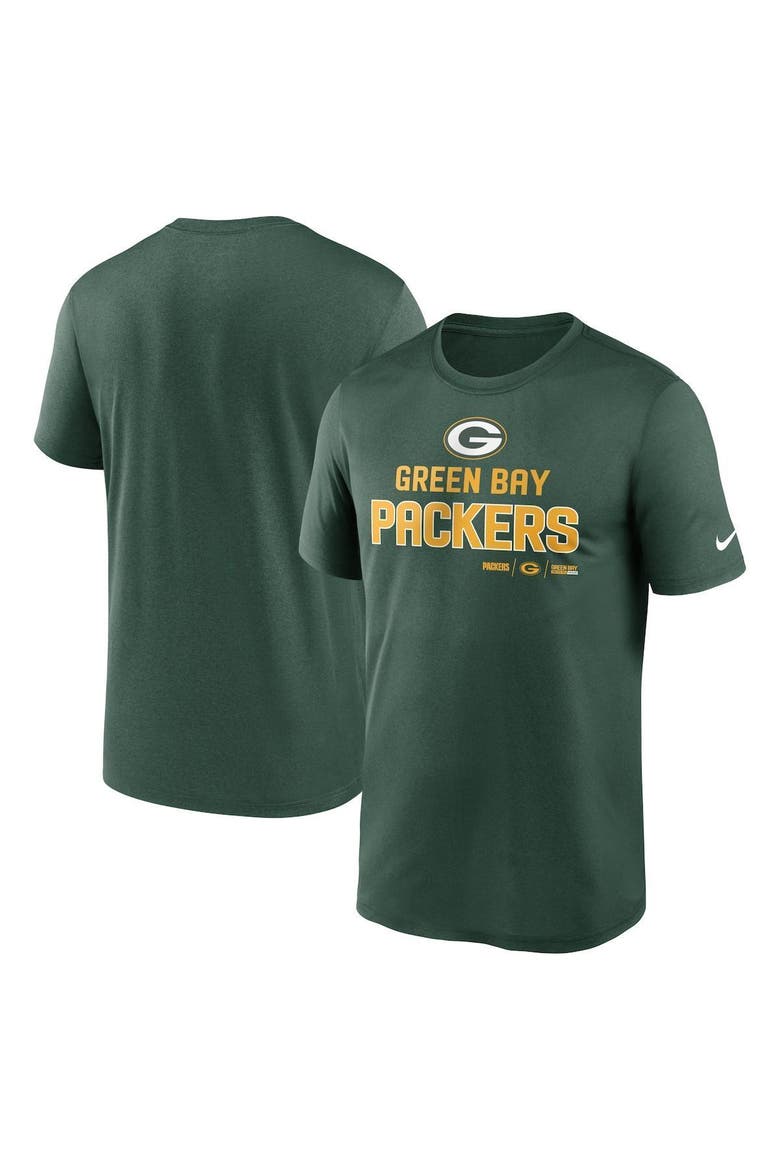 Men's Nike Green Green Bay Packers Legend Community Performance T-Shirt, Alternate, color, Green