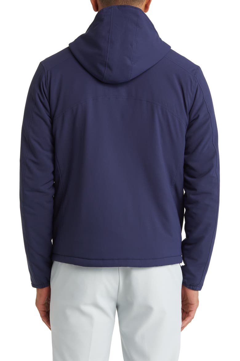 Approach Half Placket Hooded Pullover Jacket, Alternate, color, NAVY