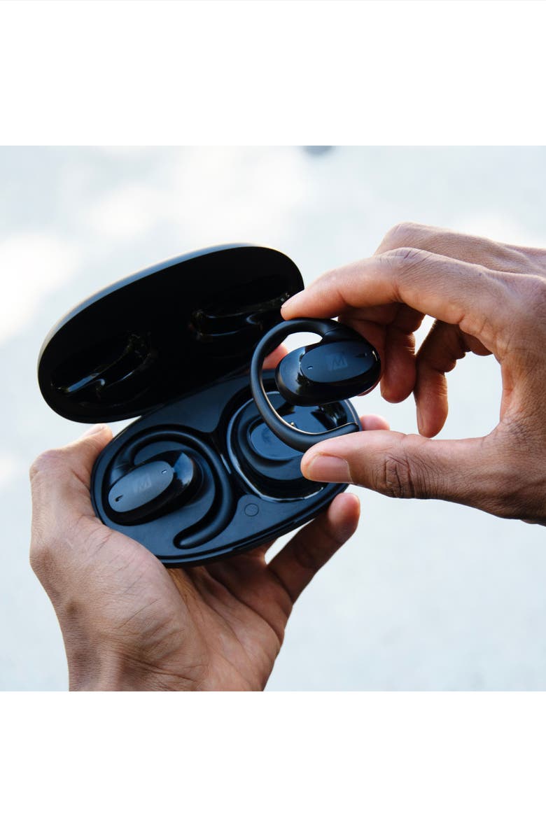 MEE audio AirHooks Pro Open Ear True Wireless Sports Headphones, Alternate, color, Black