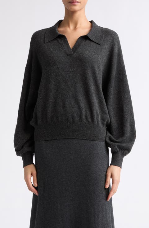 Katriel Cashmere Polo Sweater