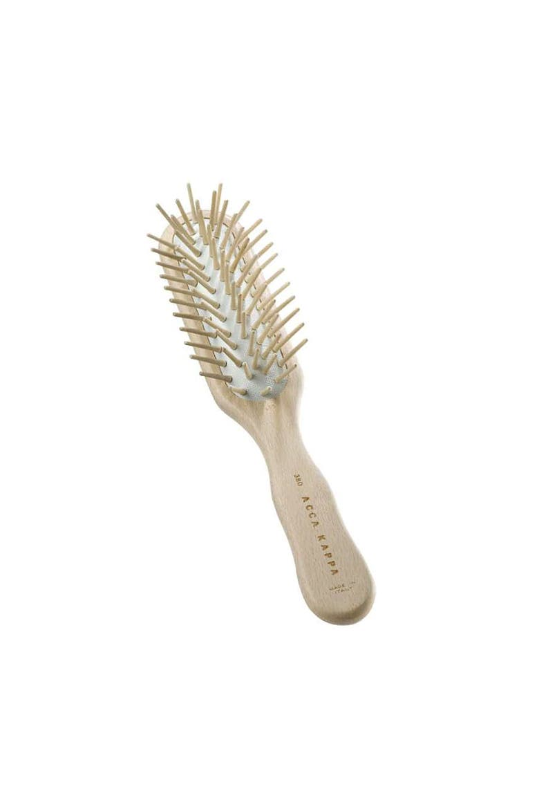 Pneumatic Beech Wood Rectangular Brush with Wooden Pins, Main, color, Wood