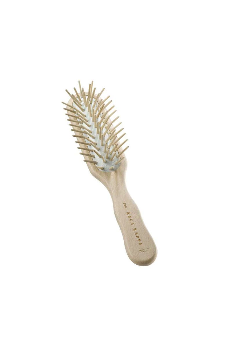 ACCA KAPPA Pneumatic Beech Wood Rectangular Brush with Wooden Pins, Main, color, Wood