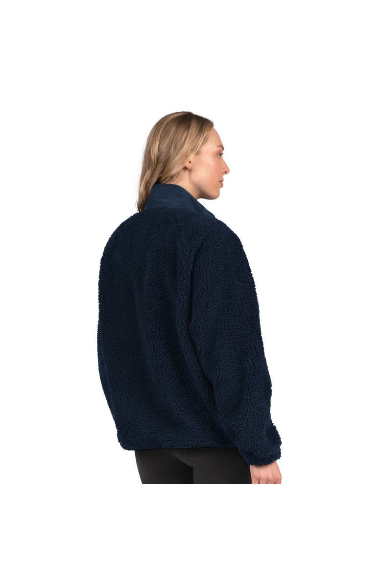 STARTER Women
s Starter Navy Chicago Bears On the Ball Sherpa Jacket, Alternate, color, Navy