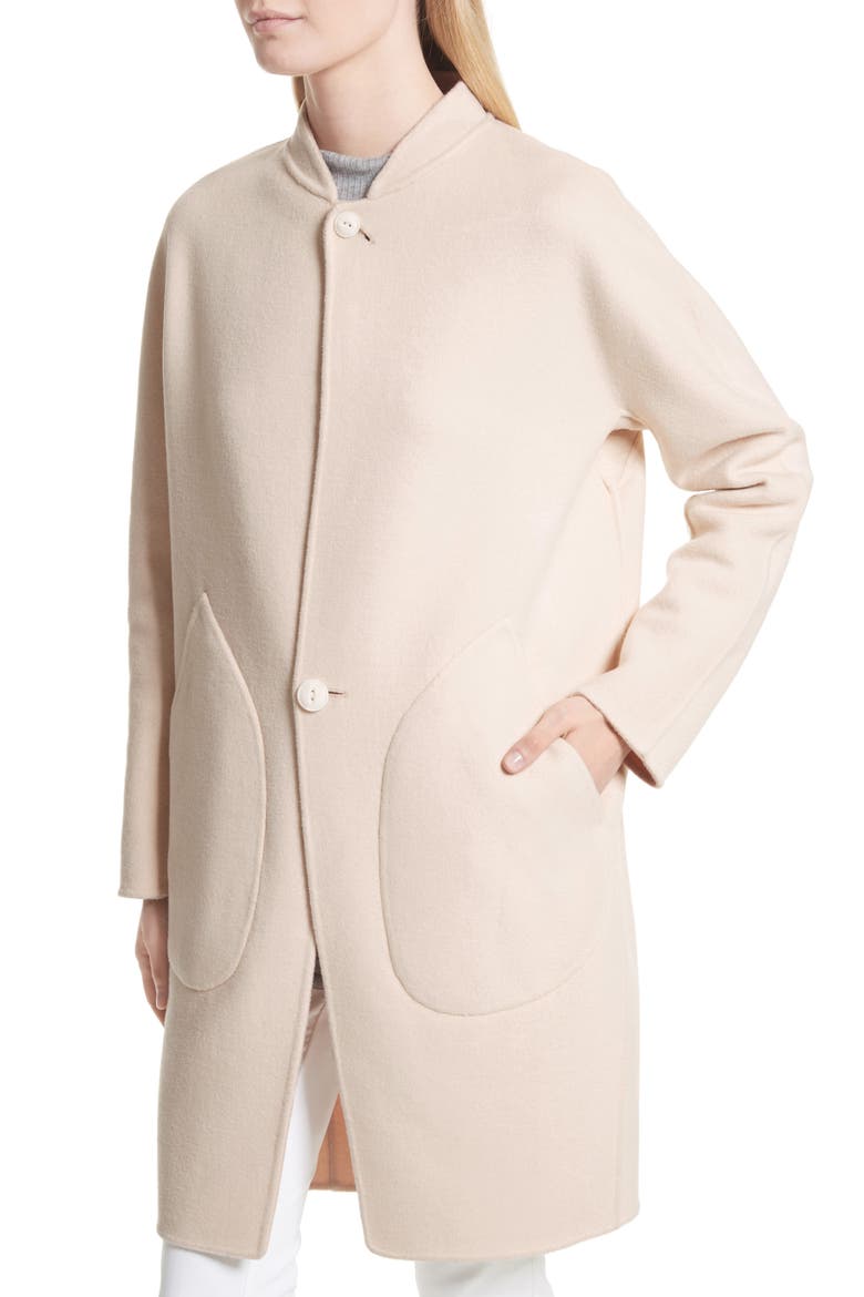 Darwen Reversible Wool & Cashmere Coat, Alternate, color, DUSTY ROSE