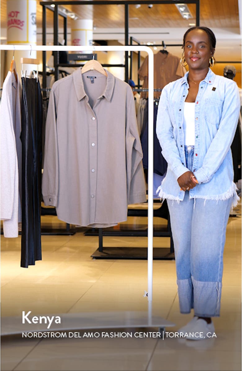 Classic Collar Organic Cotton Shirt Jacket, sales video thumbnail