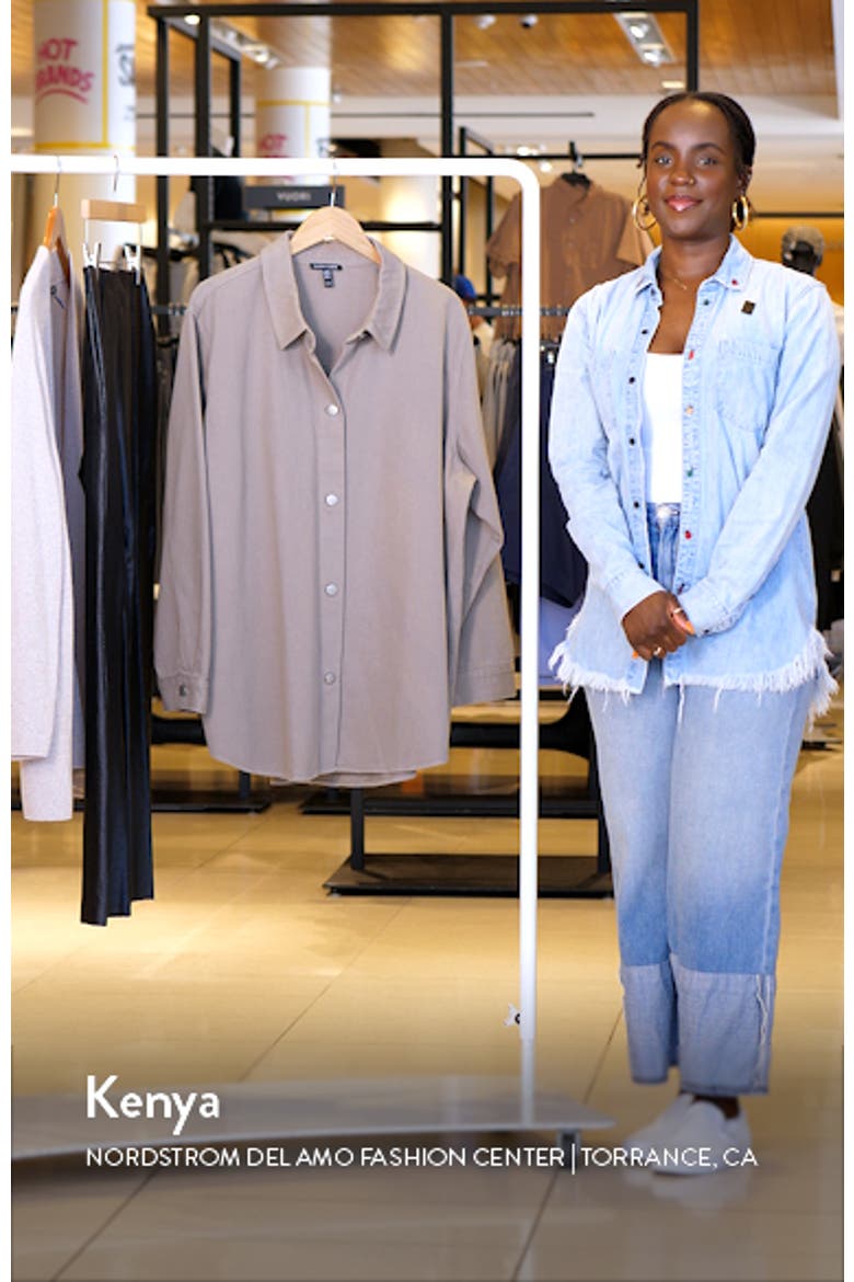 Classic Collar Organic Cotton Shirt Jacket video
