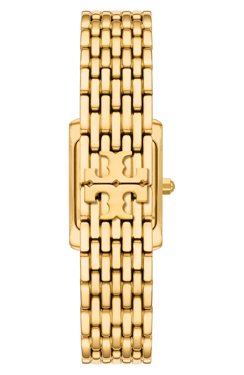 Tory Burch The Small Eleanor Bracelet Watch, 19mm x 28mm, Alternate, color, Gold