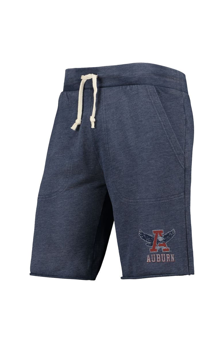 ALTERNATIVE APPAREL Men's Heathered Navy Alternative Apparel Auburn Tigers Victory Lounge Shorts, Alternate, color, 