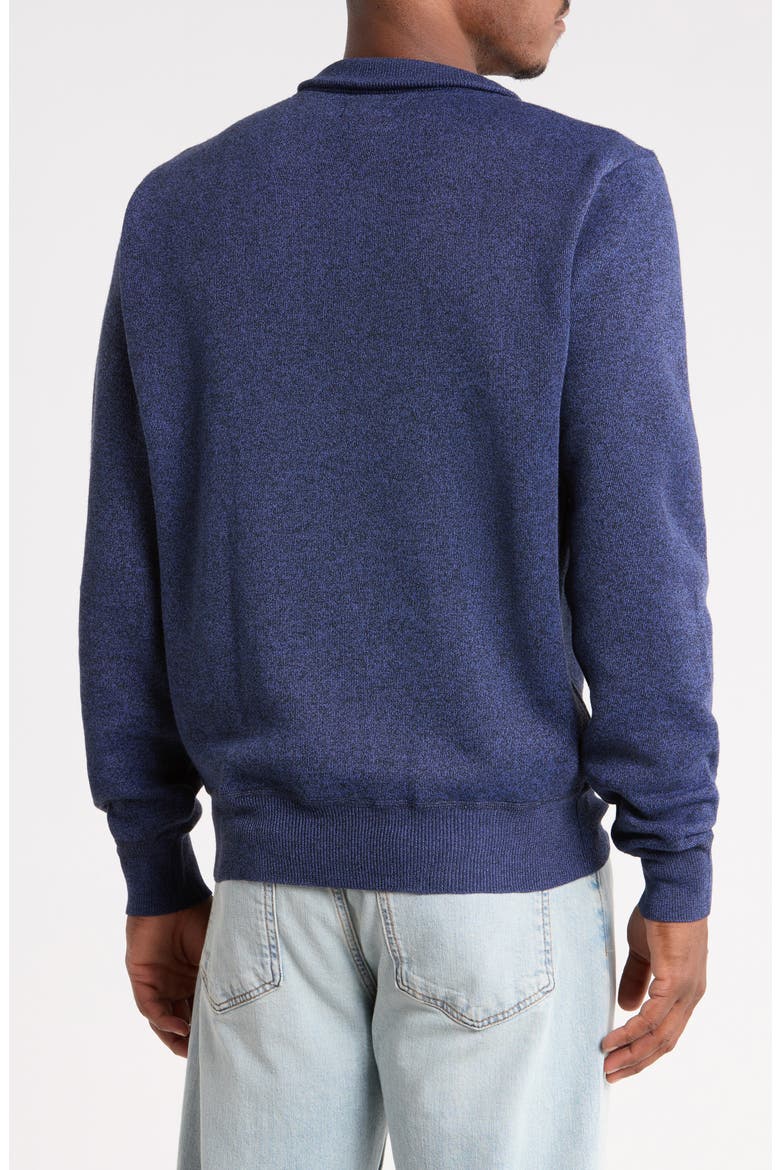 Quarter Zip Sweater, Alternate, color, NAVY