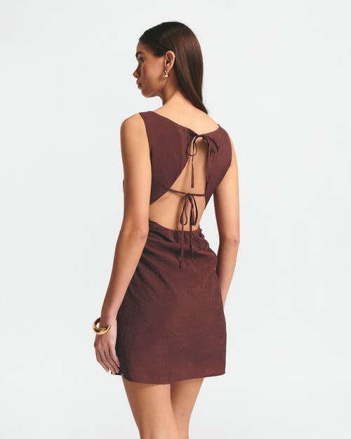 St Mrlo Sara Mini Dress In Brown