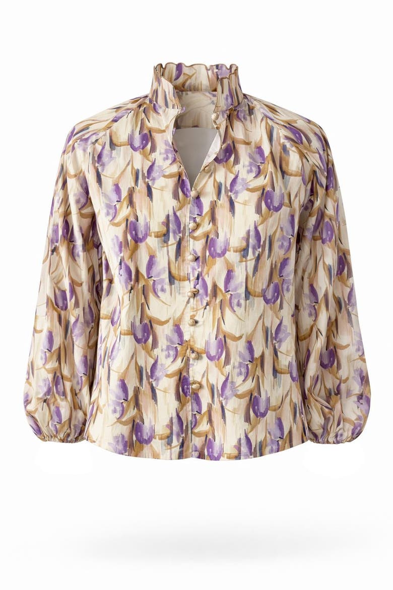Yesenia High Neck Shirt, Alternate, color, Multi Color