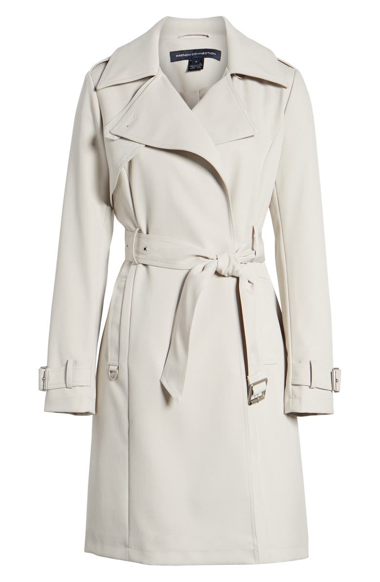 French Connection Flowy Belted Trench Coat, Alternate, color,