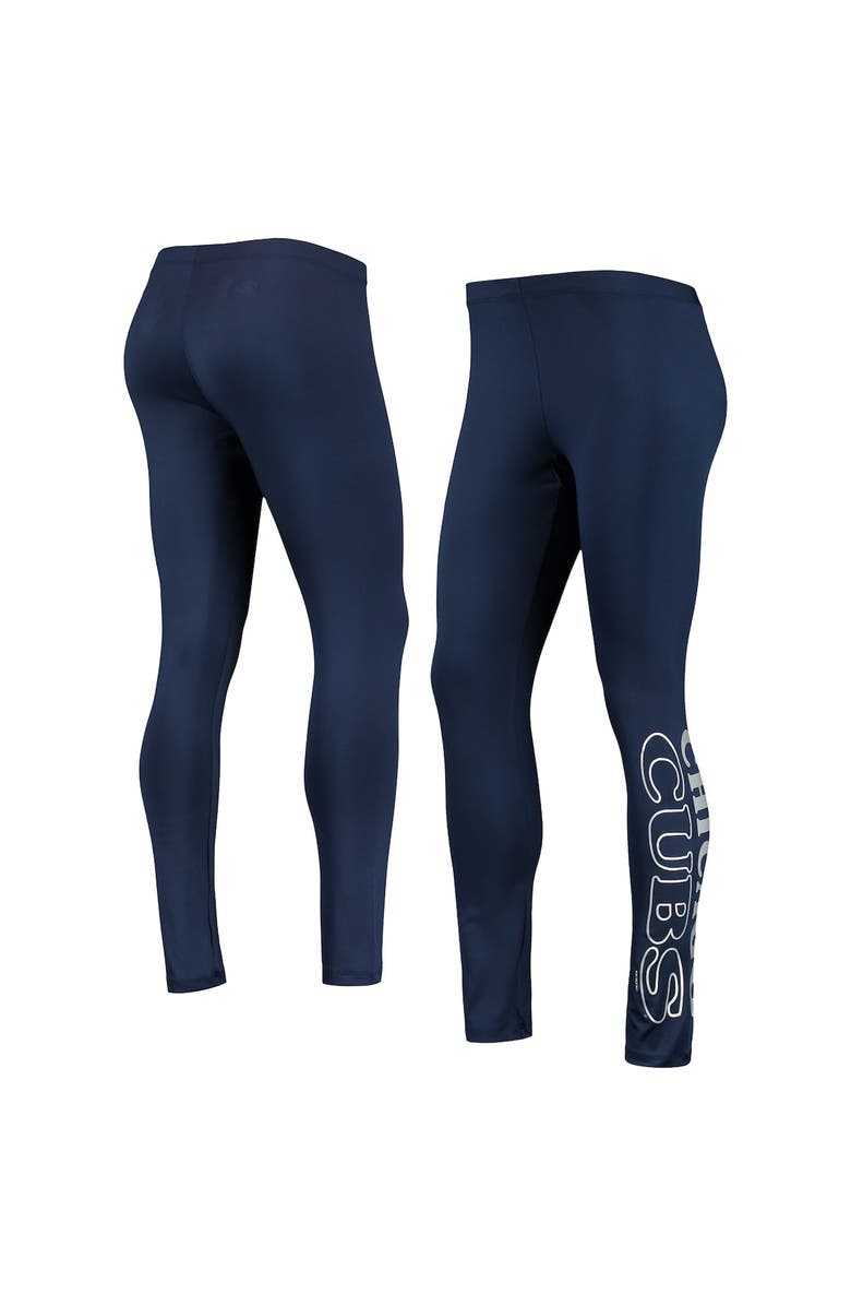 G-III 4HER BY CARL BANKS Women's G-III 4Her by Carl Banks Navy Chicago Cubs Stadium Lightweight Leggings, Main, color, Navy