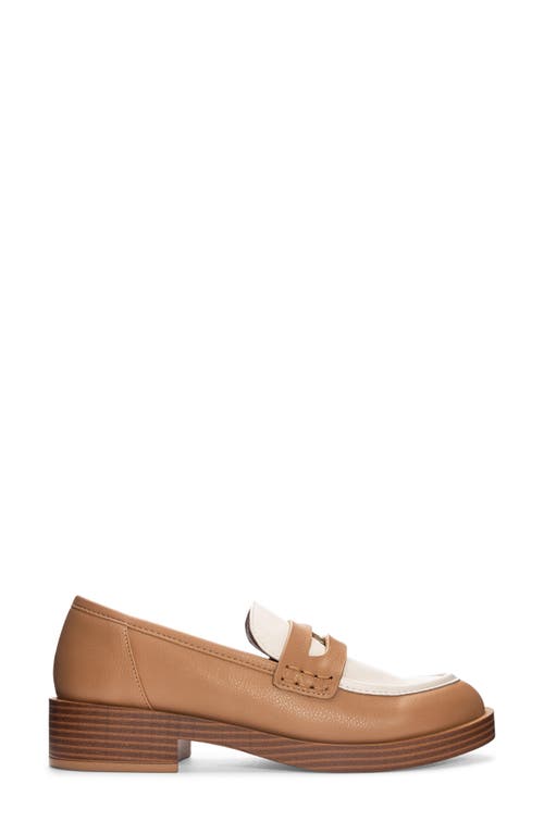 Chinese Laundry Porter Platform Penny Loafer In Bone/camel