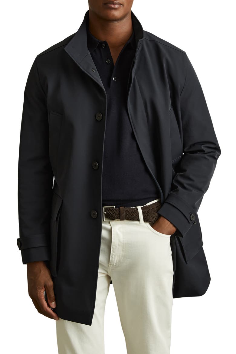 Player Water Resistant Coat, Alternate, color, NAVY