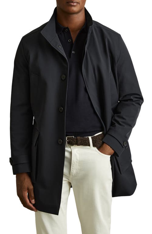 Reiss Player Water Resistant Coat In Blue