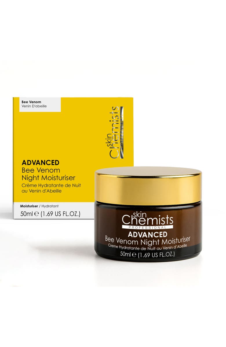 SKINCHEMISTS SC Advanced Bee Venom Night Moisturiser 50ml for Fine Lines & Wrinkles, Loss of Firmness, Main, color, White