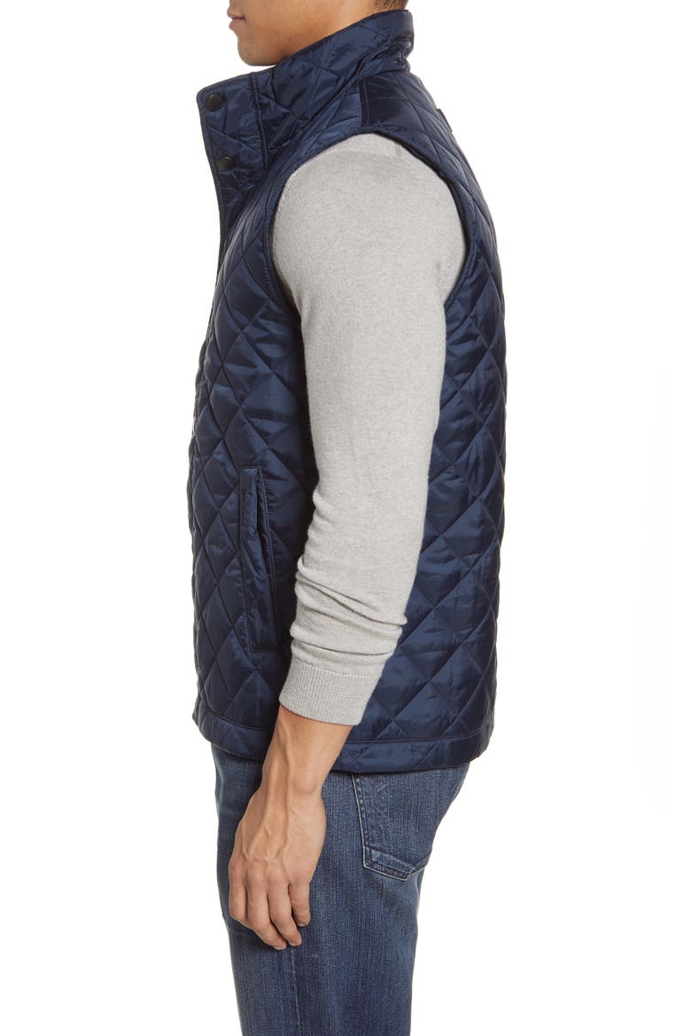Barlow Quilted Vest, Alternate, color, NAVY