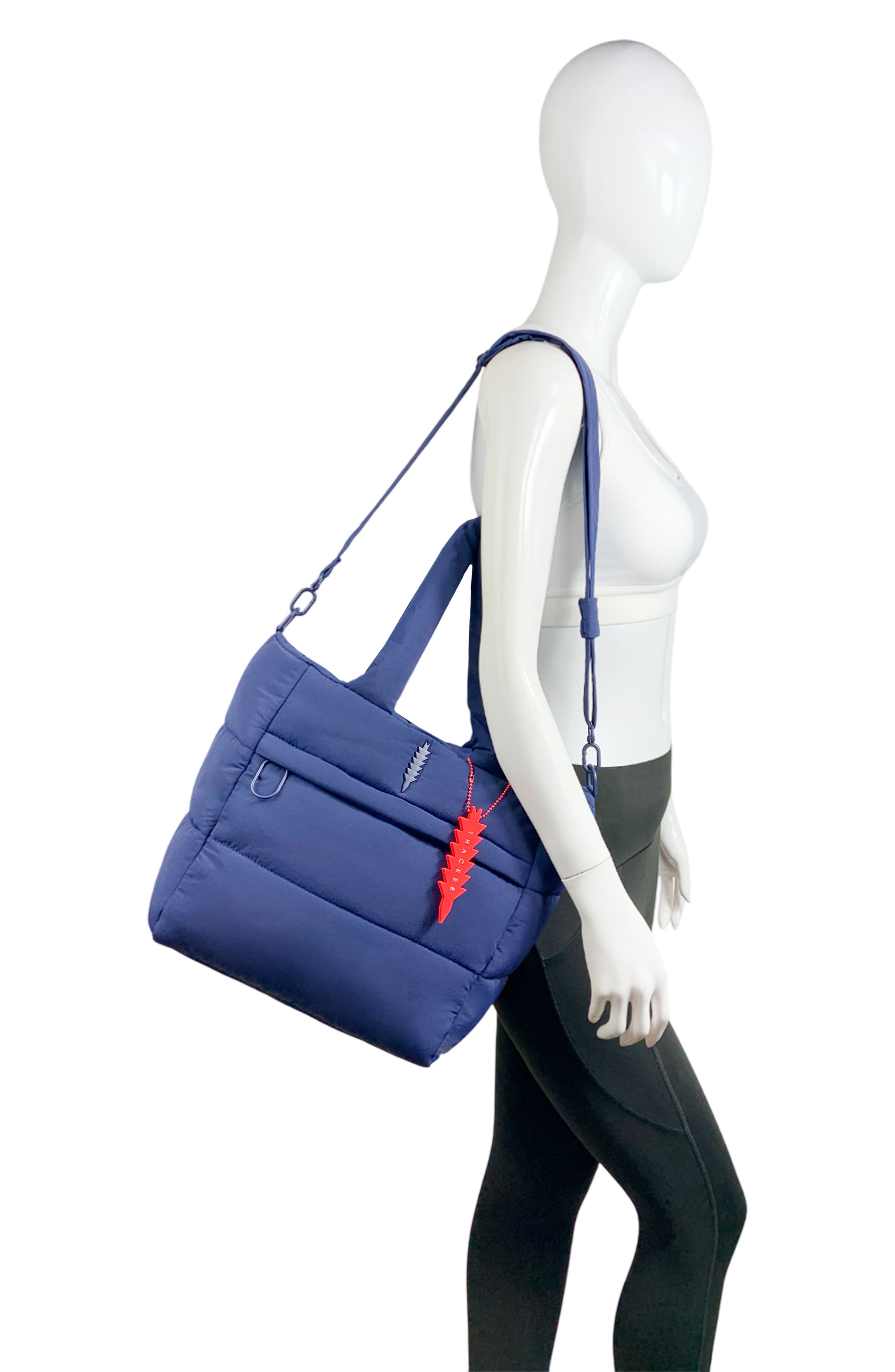 Thacker Quinn Medium Nylon Tote Bag, Alternate, color, Night Blue