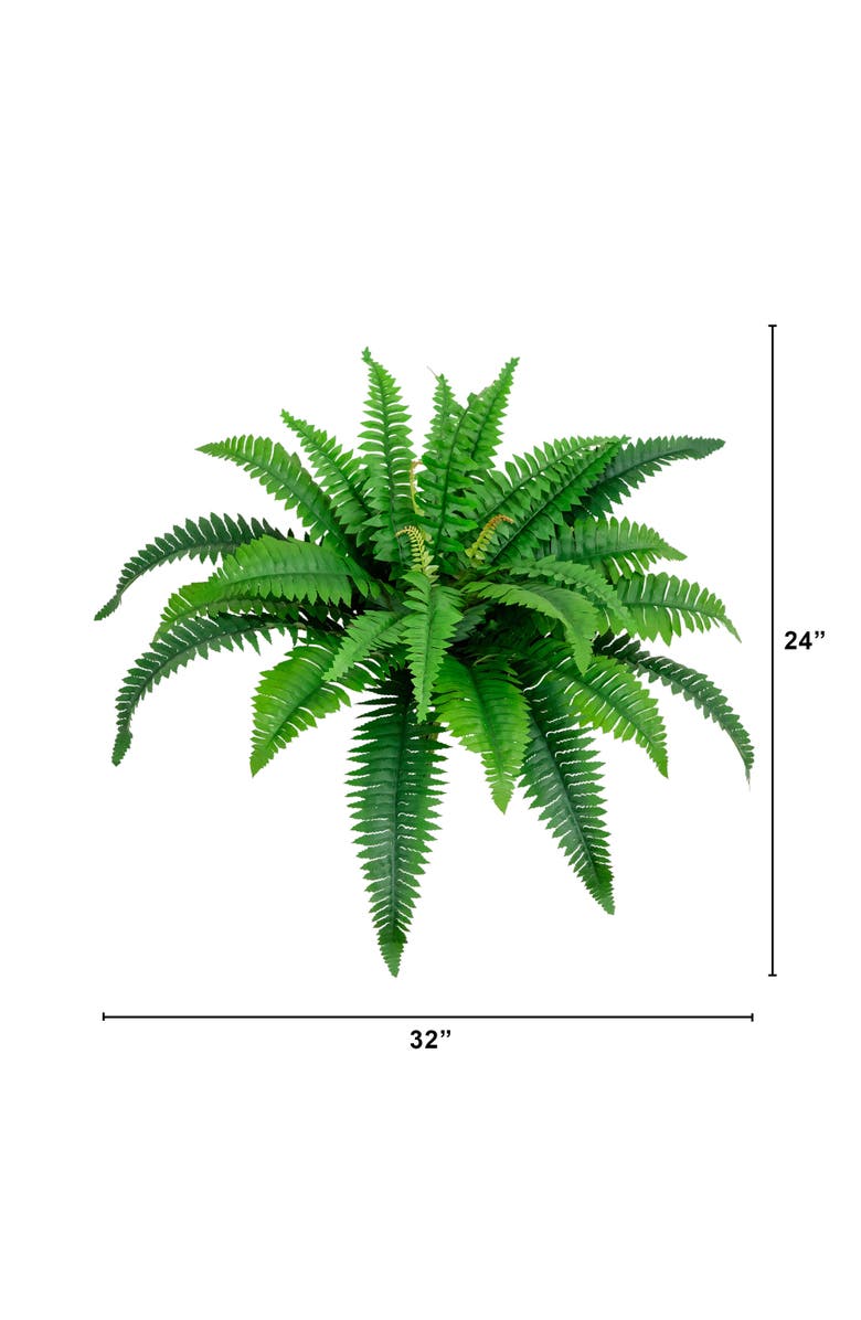 NEARLY NATURAL 32-in Artificial Boston Fern Set of 2, Alternate, color, Green