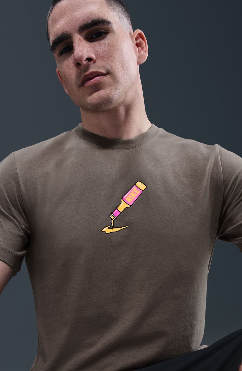 Nike Sportswear Cotton Graphic T-Shirt, Alternate, color, 289 Cave Stone