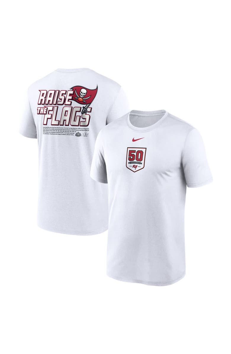 Nike Men's Nike White Tampa Bay Buccaneers 50th Anniversary Legend Performance T-Shirt, Main, color, 