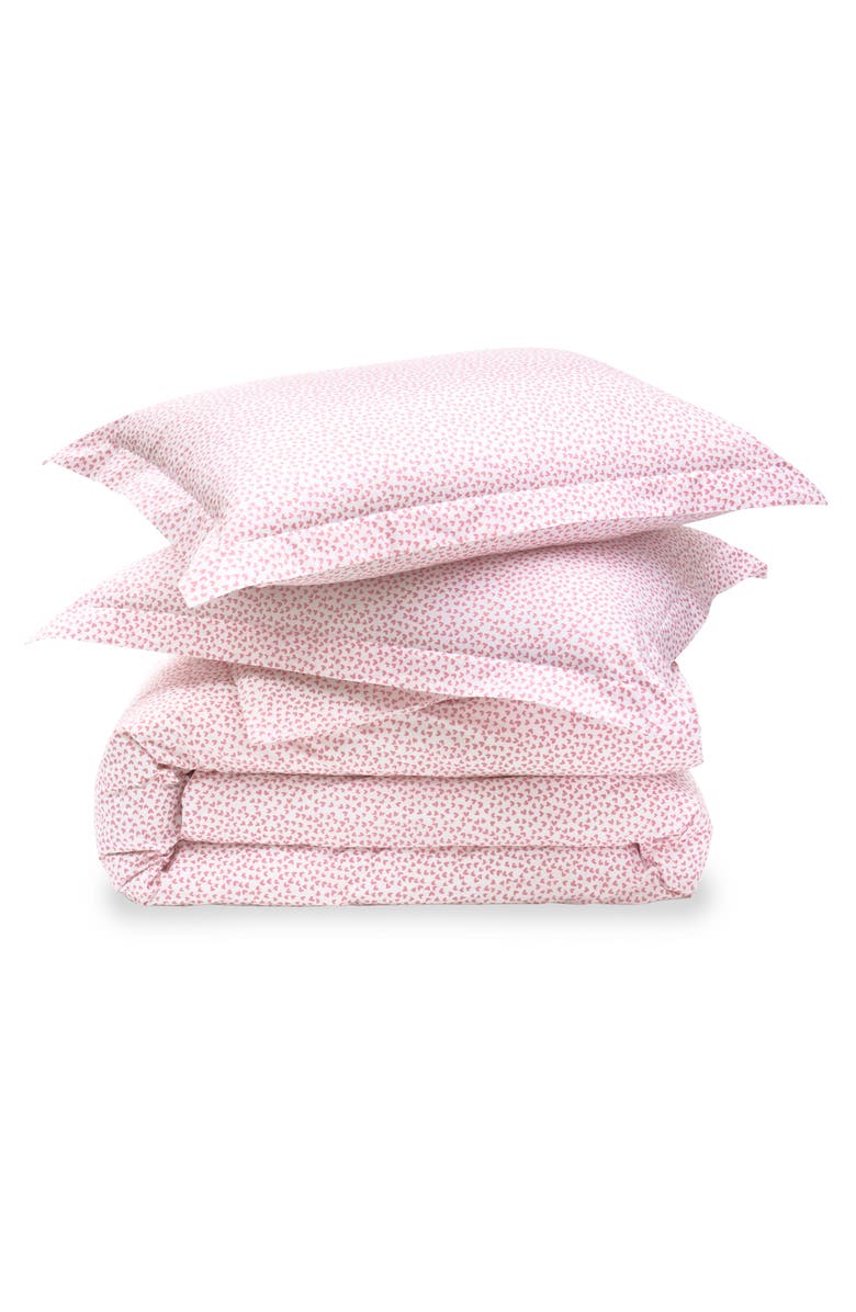 Petite Plume Signature Collection Sweethearts Duvet Cover & Shams Set, Main, color, Pink