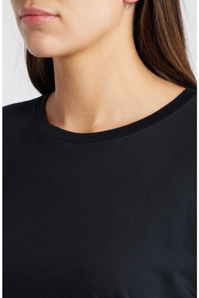 Classic Cotton Crewneck T-Shirt, Alternate, color, BLACK