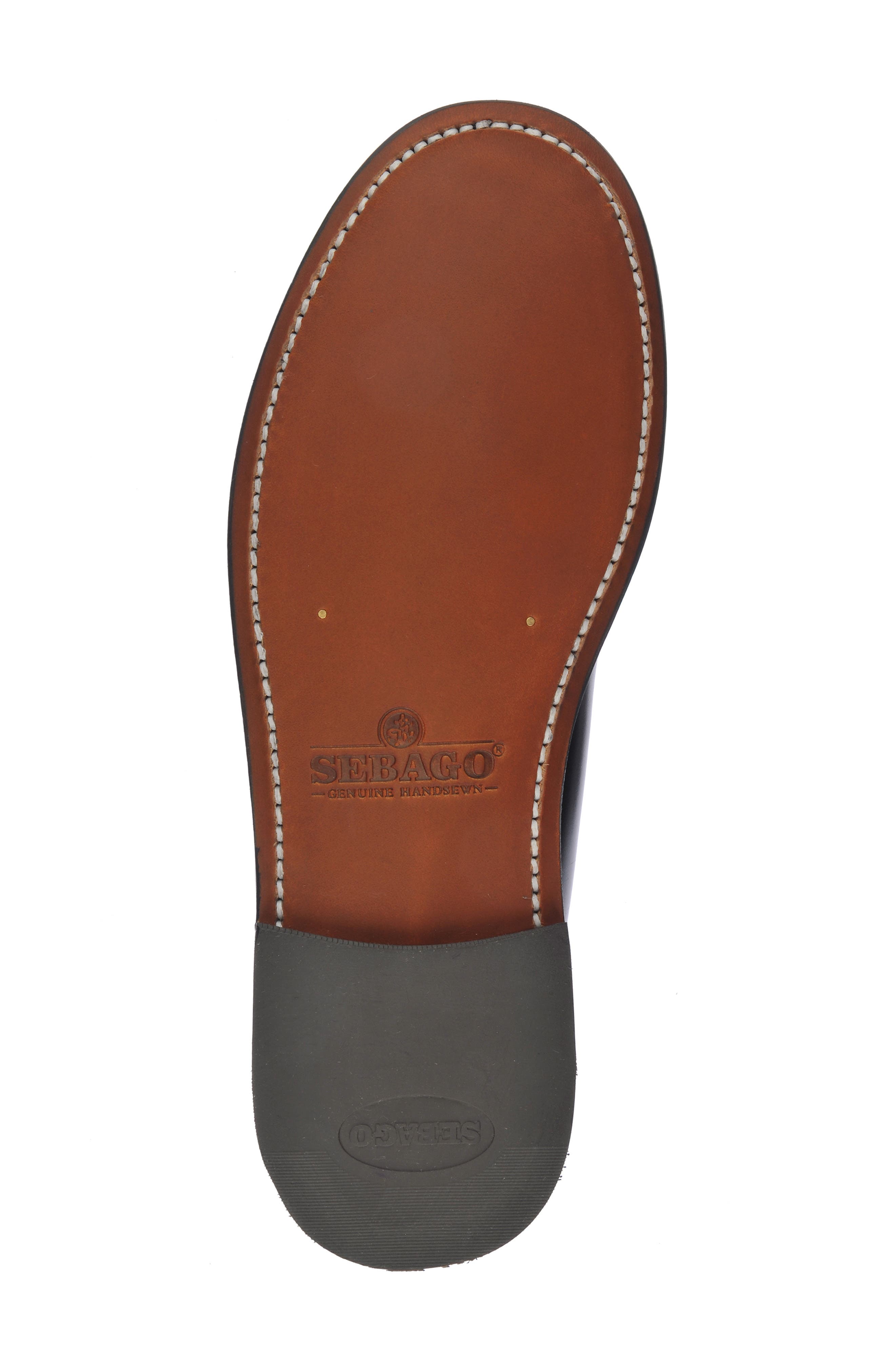 Classic Dan Penny Loafers, Alternate, color, BLACK-WHITE