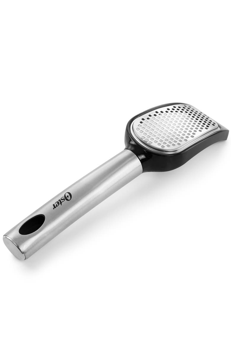 OSTER Baldwyn Stainless Steel and Plastic Handheld Kitchen Grater, Alternate, color, Silver