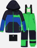 Deux par Deux Play Colorblock Jacket & Reinforced Pants Two Piece Snowsuit