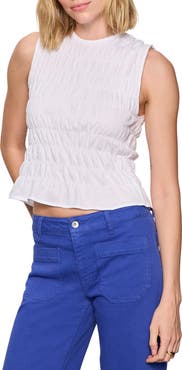 Sanctuary Better Together Smocked Sleeveless Top