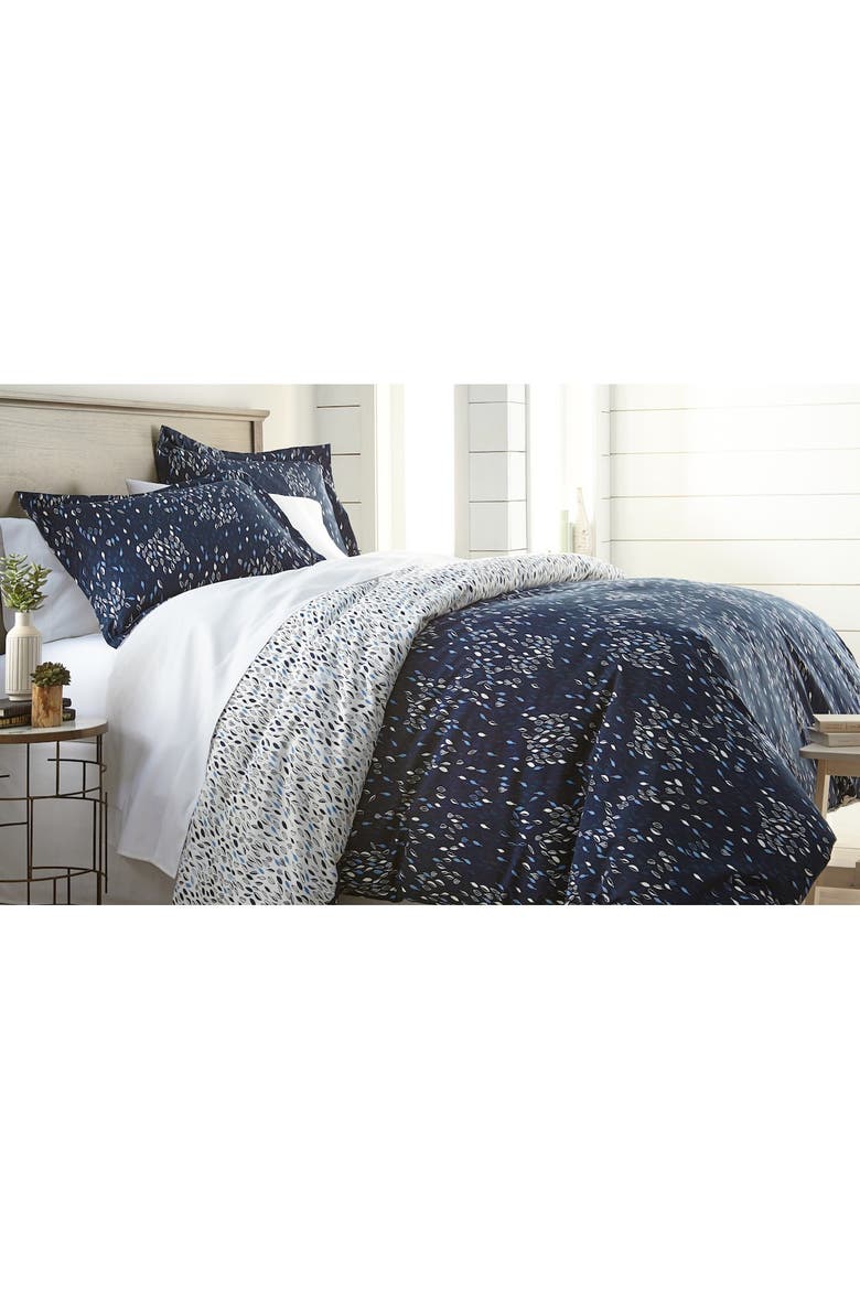 Luxury Premium Collection Oversized Comforter Set, Alternate, color, BOTANICAL LEAVES BLUE