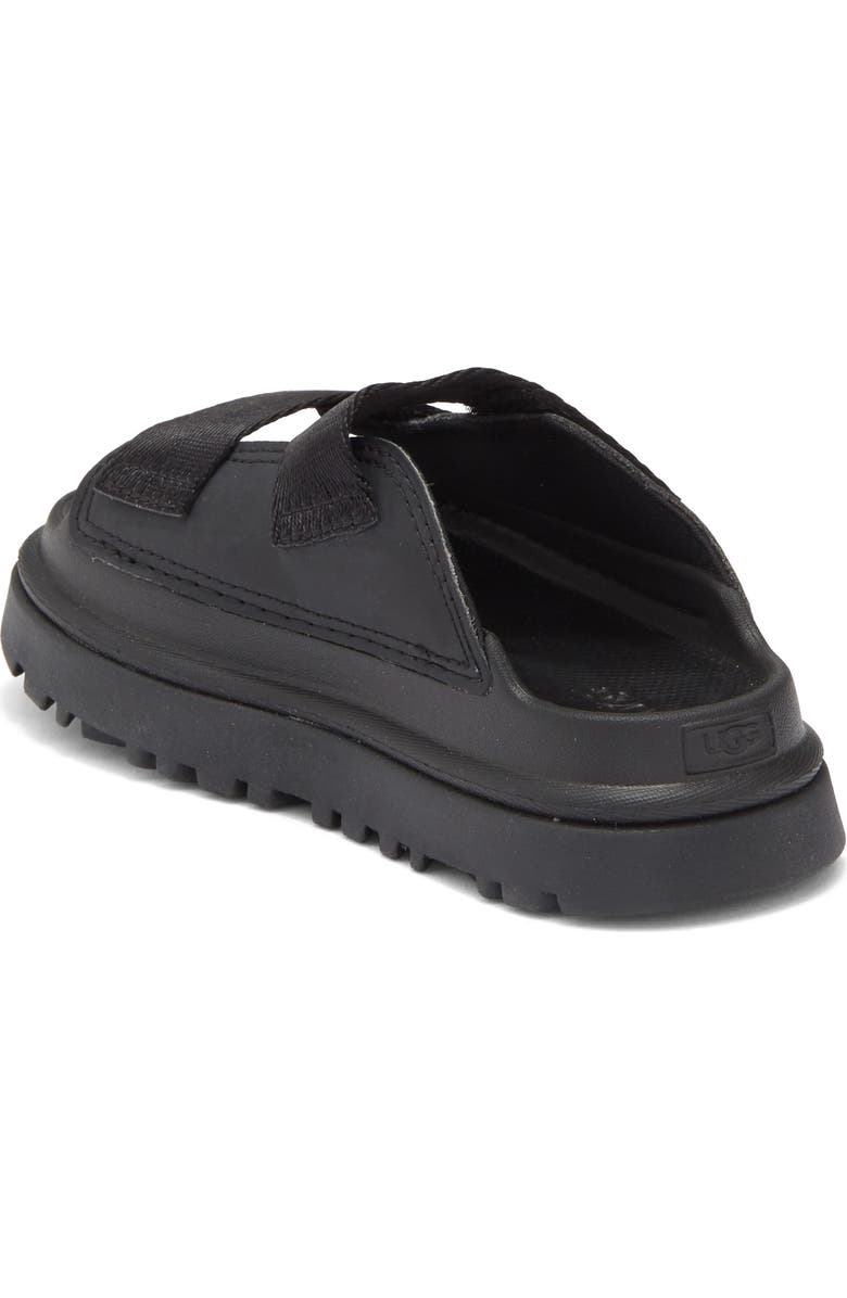 UGG<sup>®</sup> Kids' GoldenGlow Slide Sandal, Alternate, color, Black