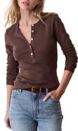 Marine Layer Mini Rib Cotton Henley