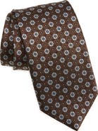 David Donahue Geometric Silk Tie