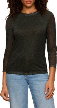Sanctuary Print Mesh Top