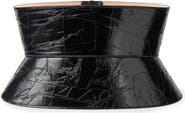 Givenchy Tape Print Patent Leather Corset Belt