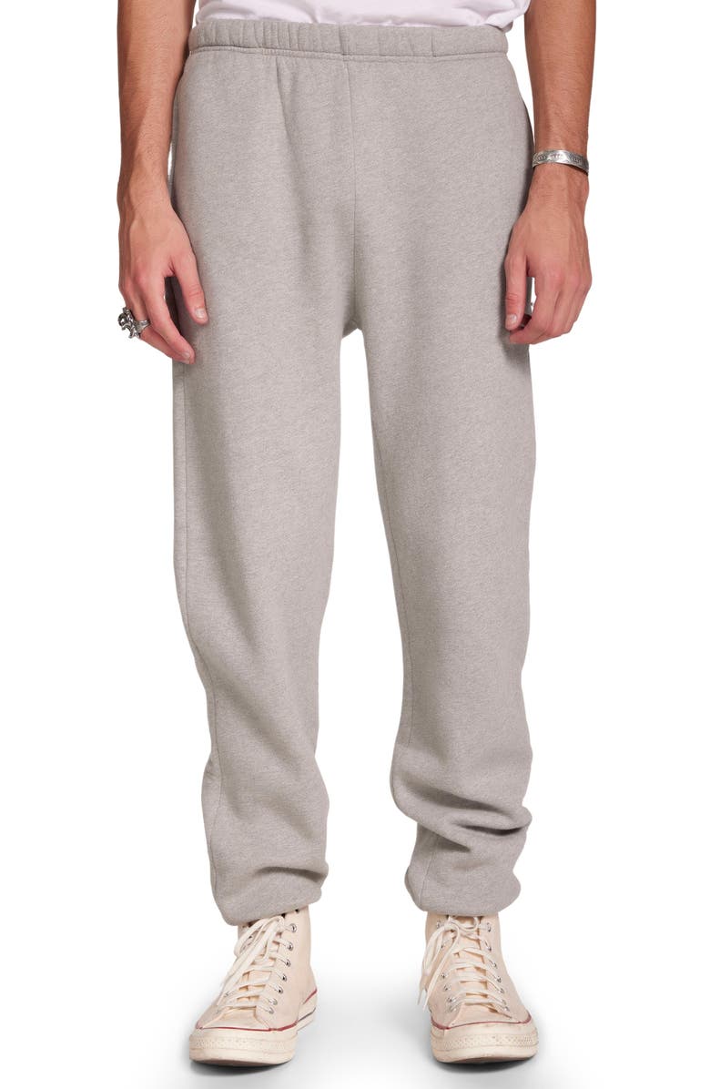 Les Tien Heavyweight Classic Sweatpant, Main, color, Heather Grey