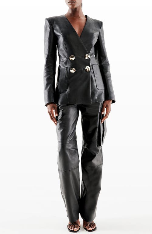 As By Df Claude Recycled Leather Blazer In Black