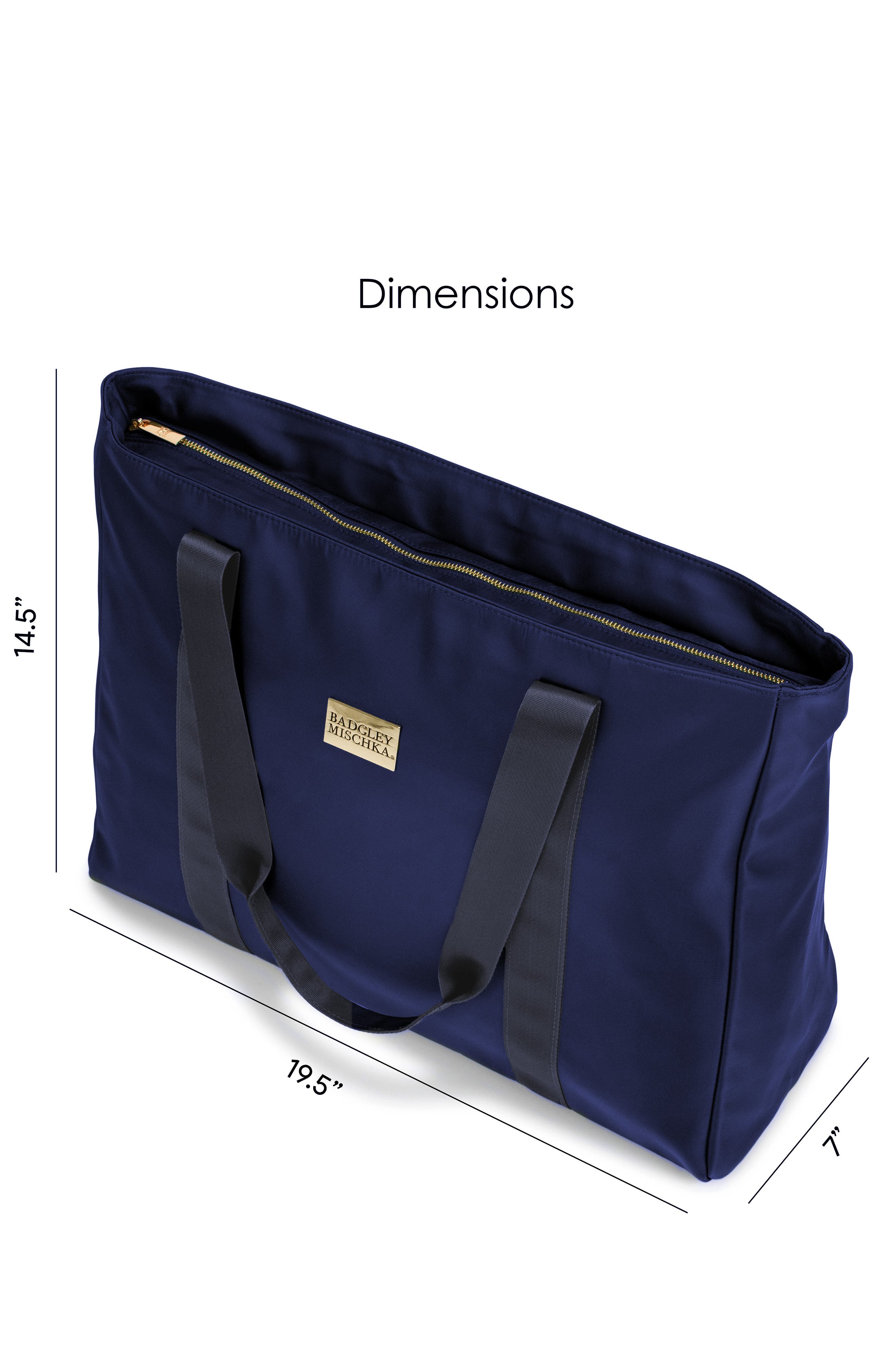 Uncomplicated Nylon Weekender Duffel Bag, Alternate, color, Navy