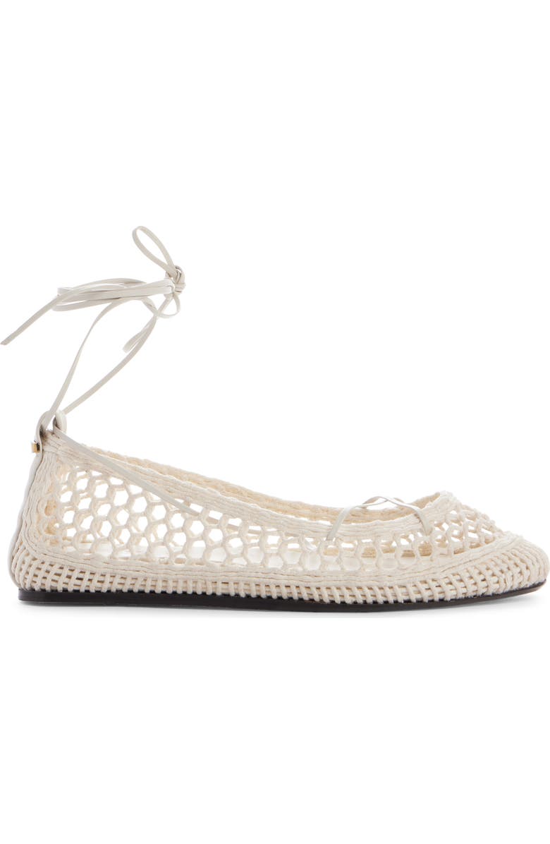 Isabel Marant Belna Lace-Up Ballet Flat, Alternate, color,